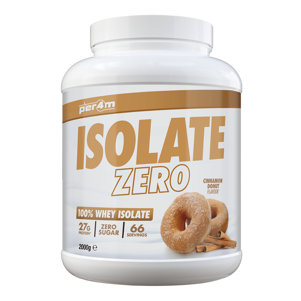 PER4M Isolate Zero Whey Protein Powder 2kg - Cinnamon Donut - 66 Servings