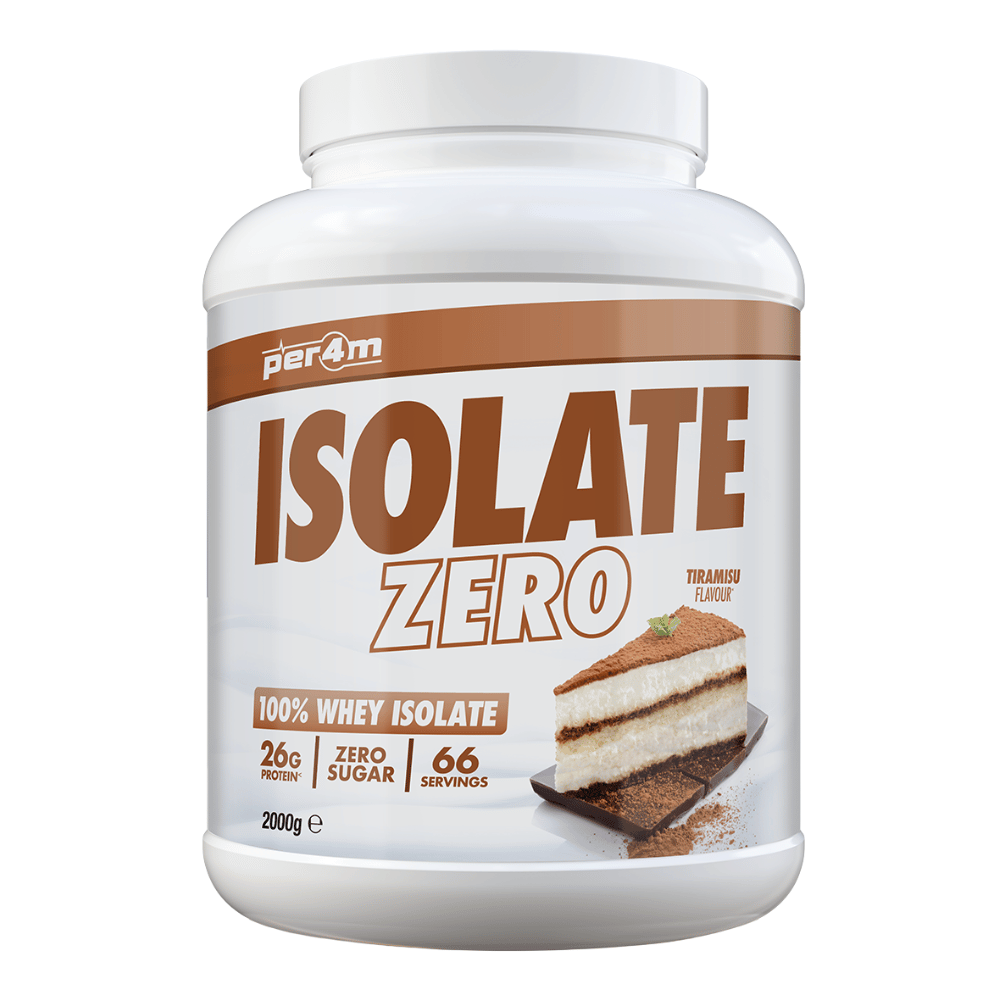 PER4M Isolate Zero Whey Protein Powder 2kg - Tiramisu - 66 Servings