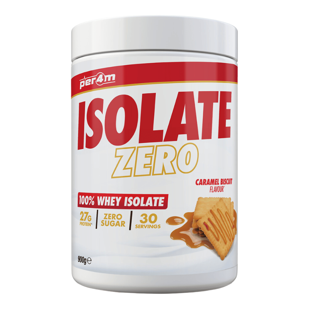 PER4M Isolate 900g - Caramel Biscuit Flavour - Whey Isolate Protein