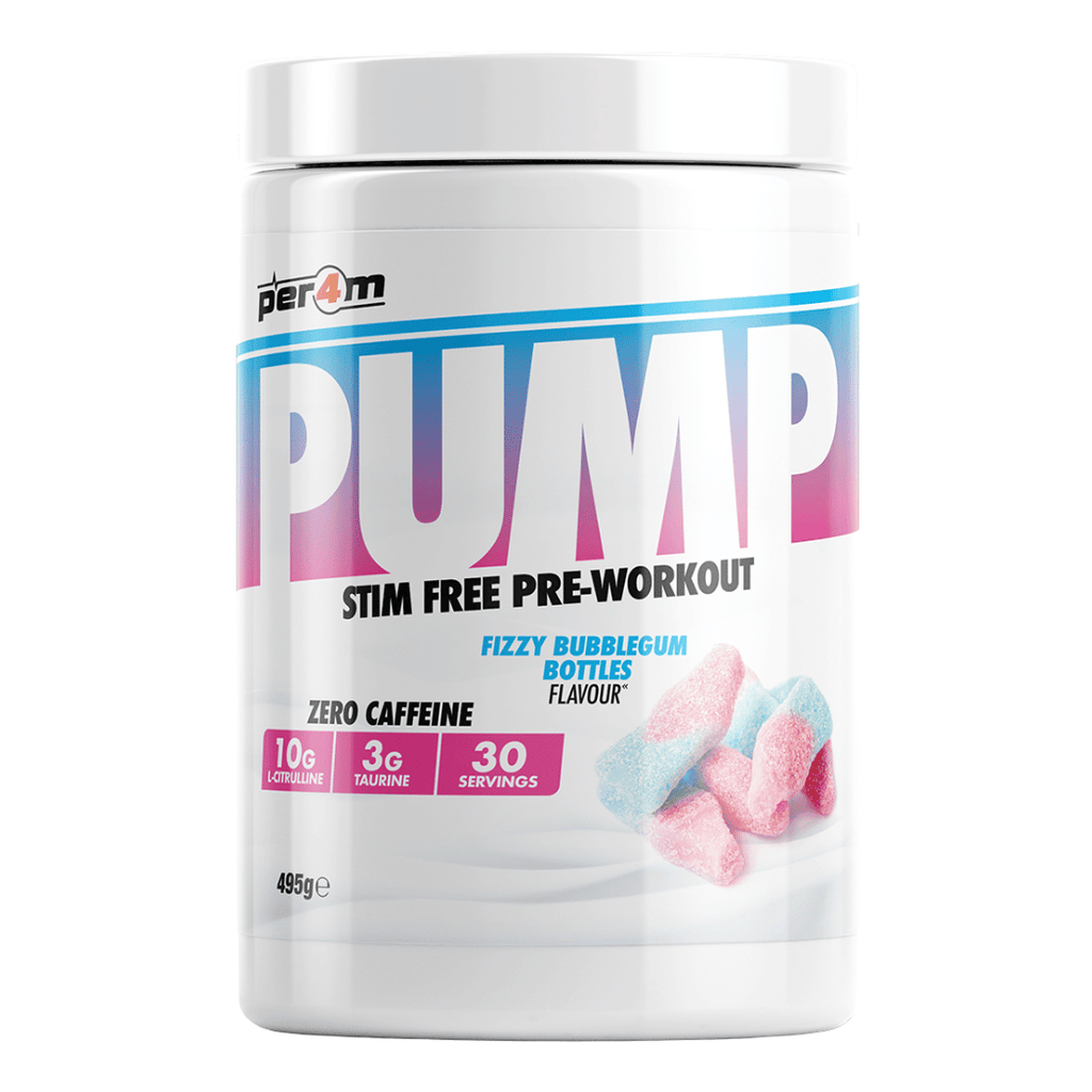 PER4M Fizzy Bubblehum Bottles Pump Non-Stim Pre Workout