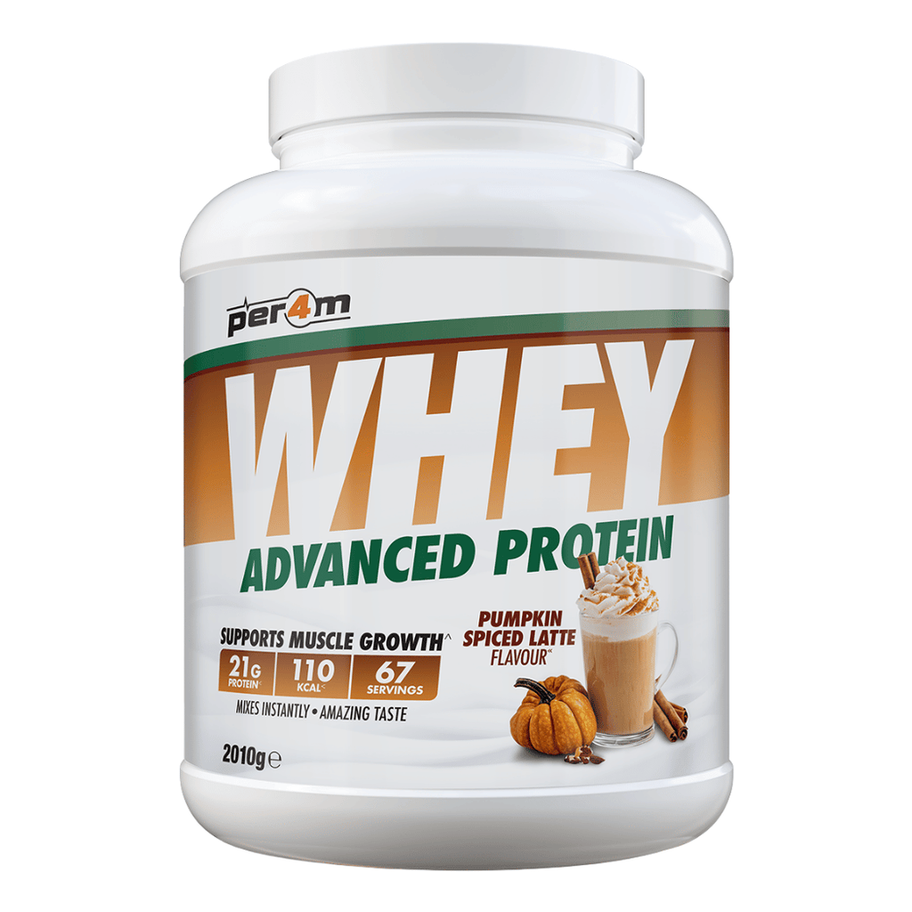 PER4M 2kg Pumpkin Spiced Latte Whey Protein Powder Flavour - 67 Servings