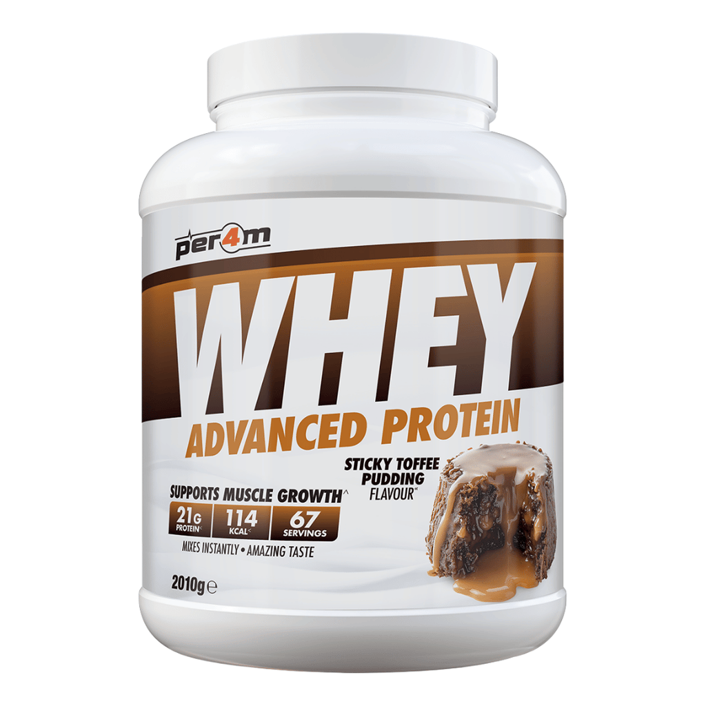 Sticky Toffee Pudding PER4M Advanced Whey Protein Powder 2.01kg (67 Servings)