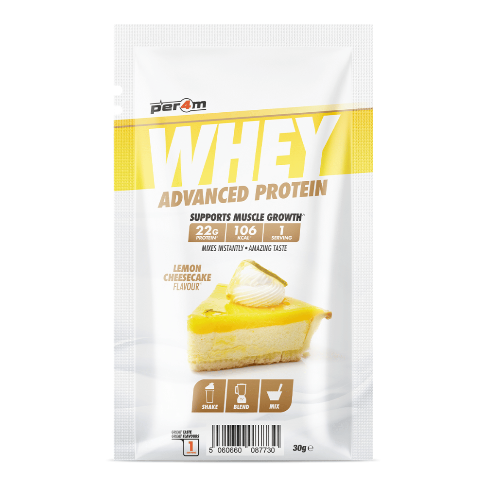 Lemon Cheesecake PER4M Advanced Whey Protein Powder Sachet - Single Sample 30g