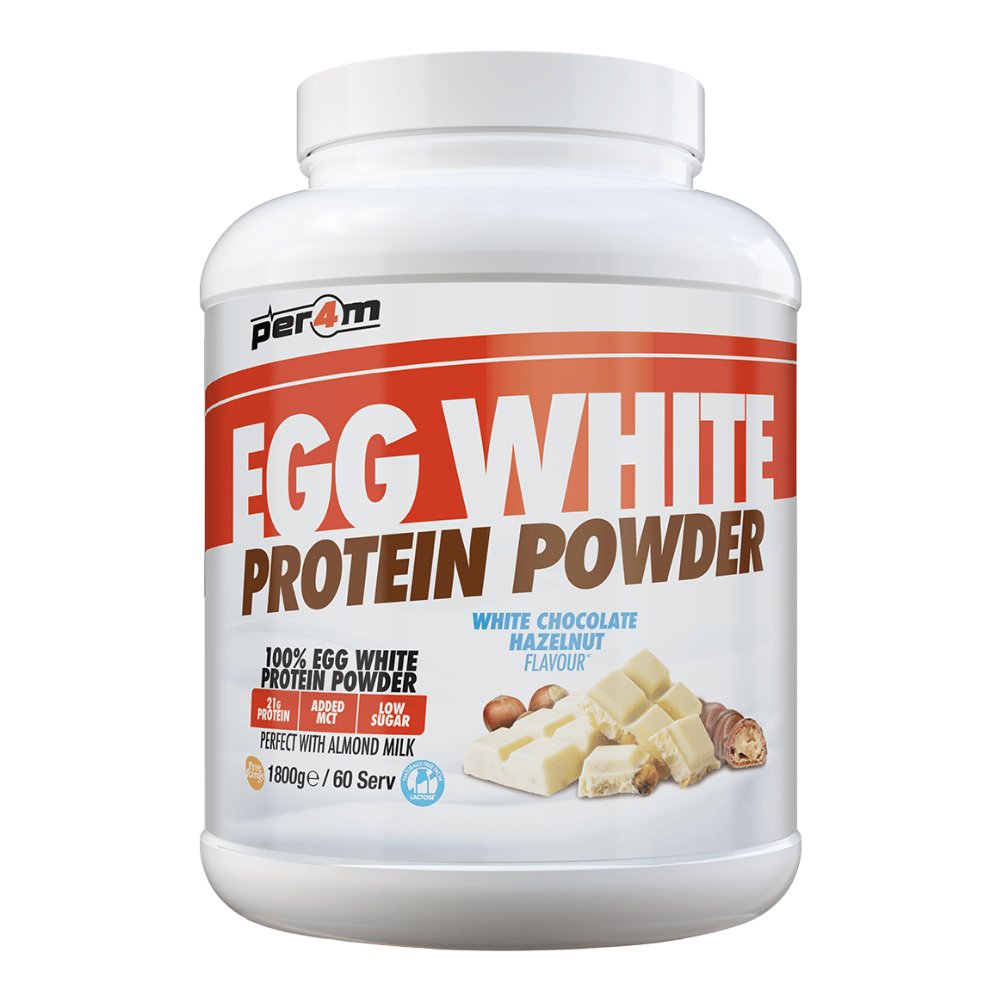 PER4M White Chocolate Hazelnut Egg White Protein Powder 1.8kg (60 Servings)