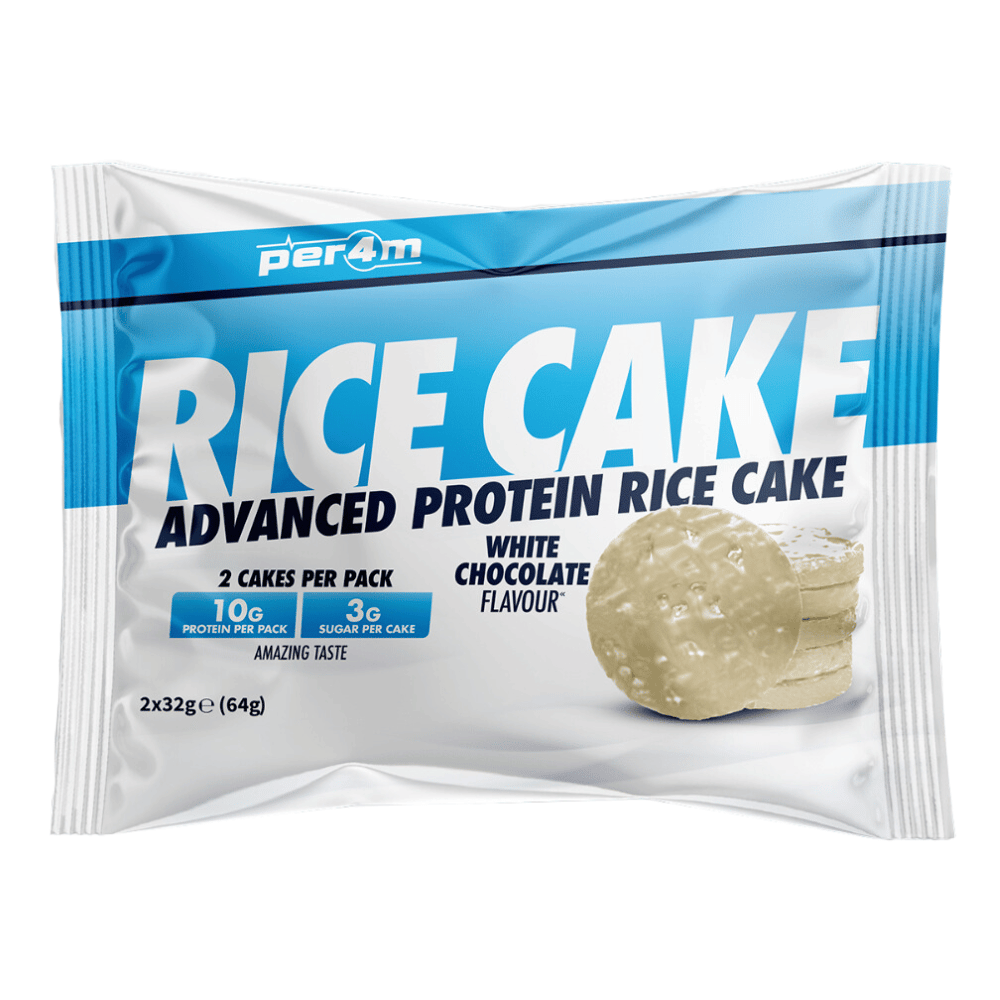 White Chocolate PER4M Protein Rice Cakes - Single 64g Pack with x2 Cakes