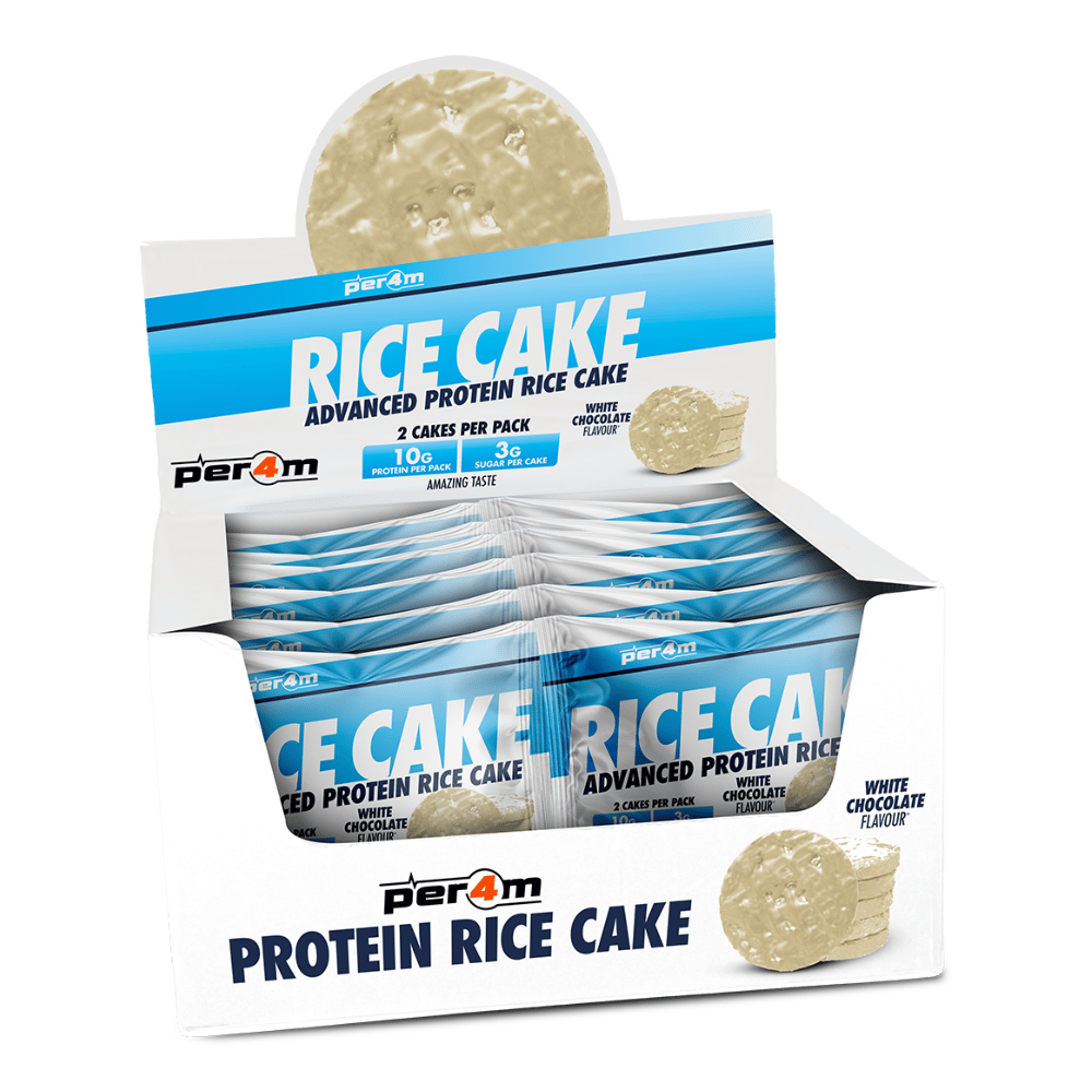 PER4M White Chocolate Protein Rice Cakes - 12x64g Packs