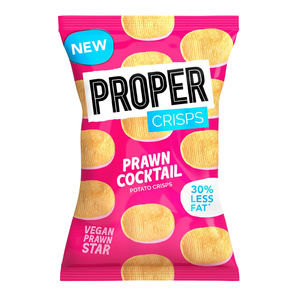 PROPER Prawn Cocktail Low-Calorie Crisps - 30g Bags UK