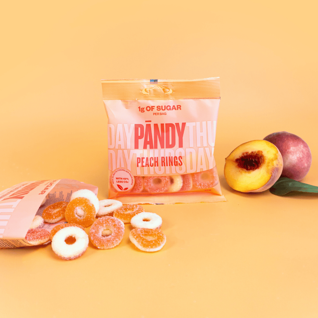 Flavour inspiration for the Pandy Peach Rings Candies