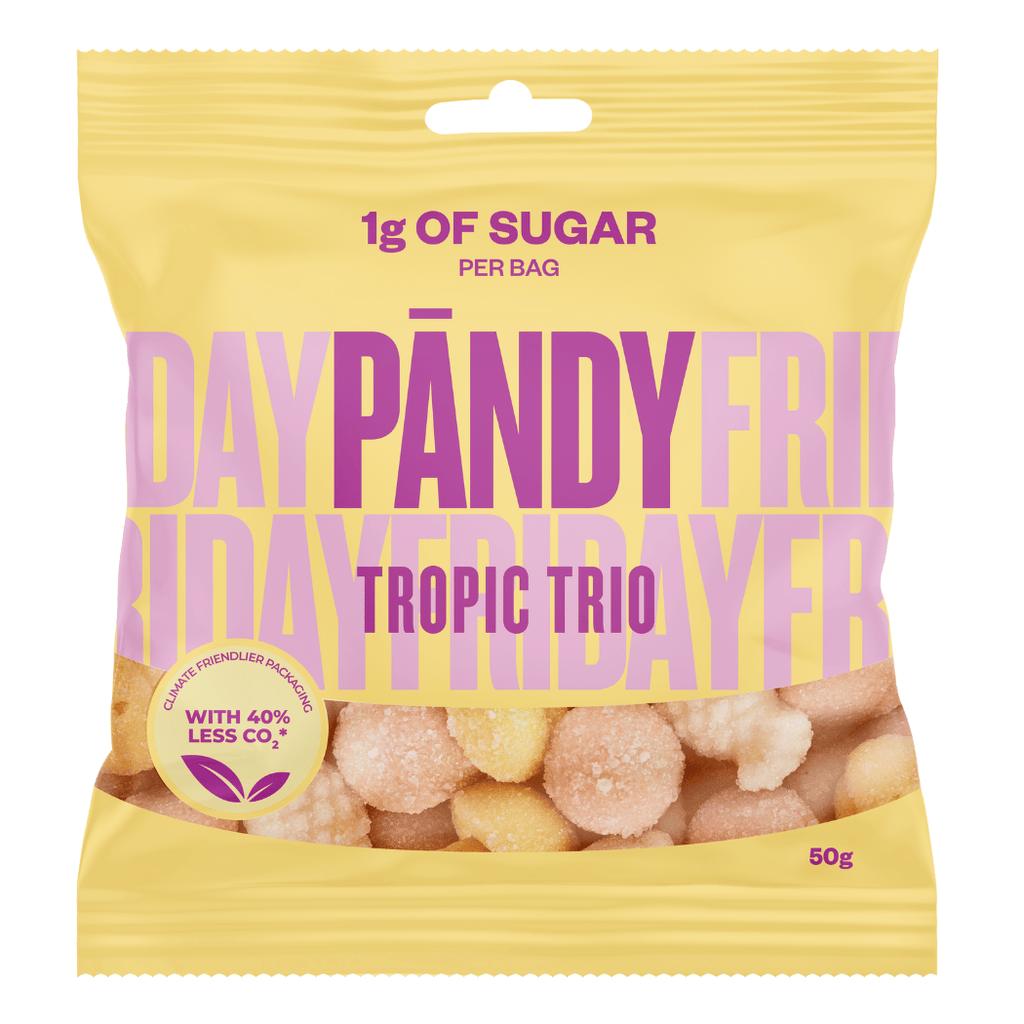 Pandy Low Sugar Candy Tropic Trio 50g | Protein Package | Protein