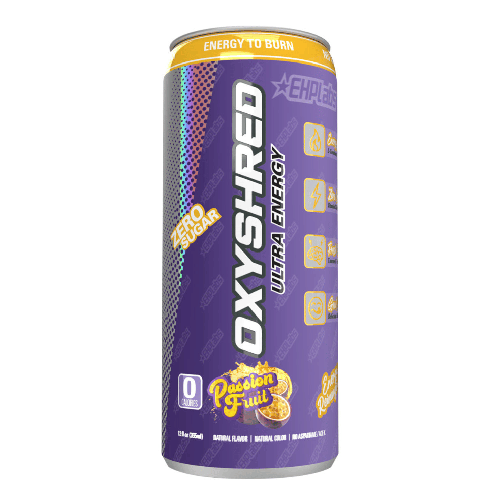 PassionFruit Oxyshred Ultra Energy Drinks - Zero Calories UK Cans