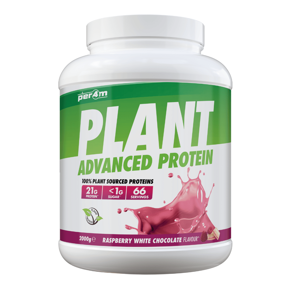 Per4m 2kg Raspberry White Chocolate Vegan Plant Protein Powder (66 Servings)