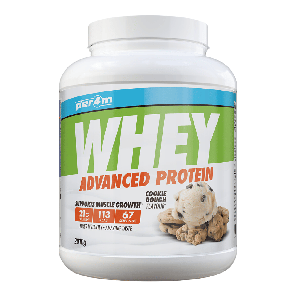 PER4M Cookie Dough Whey Protein Powder 2.01kg Tubs - 67 Servings