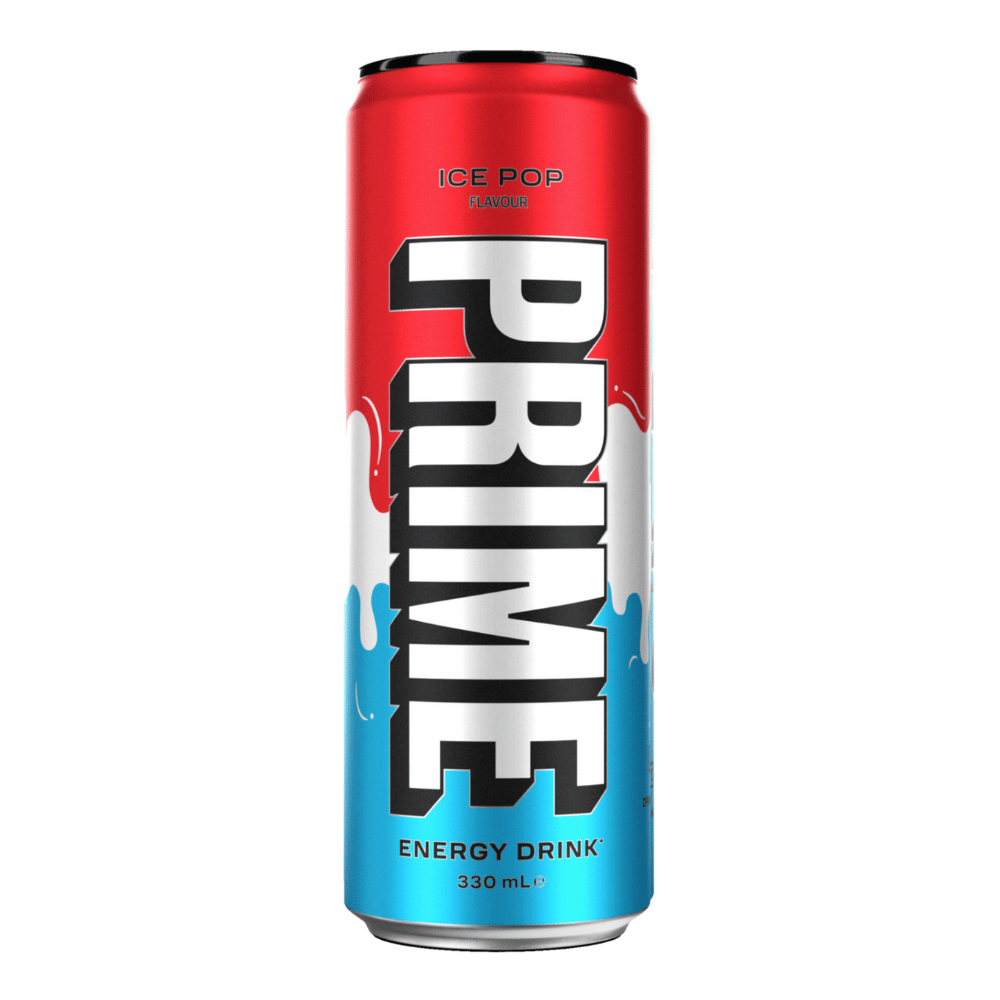 Prime Ice Pop Energy Drink Cans UK - Single 330ml Cans - Protein Package