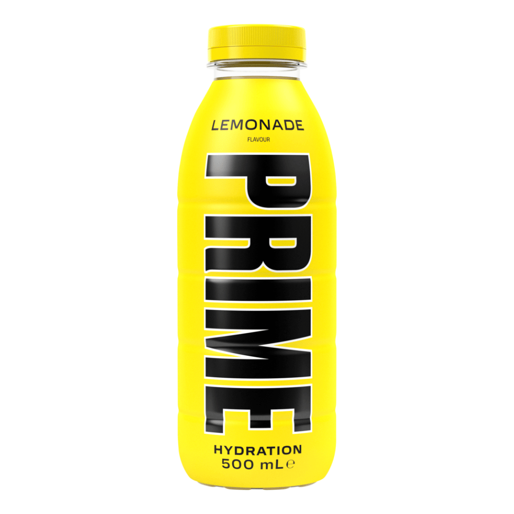Lemonade Prime Hydration Drinks 500ml Bottles (Yellow Bottle) - 1x500ml