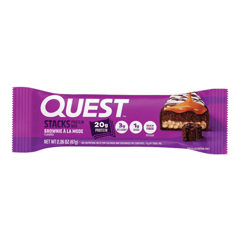 Quest Brownie A La Mode Stacks Protein Bar 67g | Protein Package ...