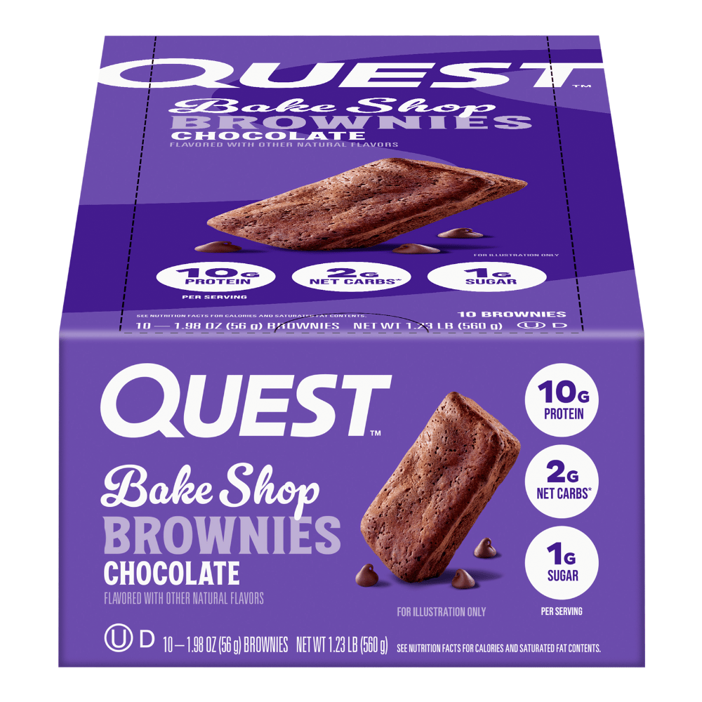 Quest Bake Shop Chocolate Protein Brownies - 10x56g Boxes