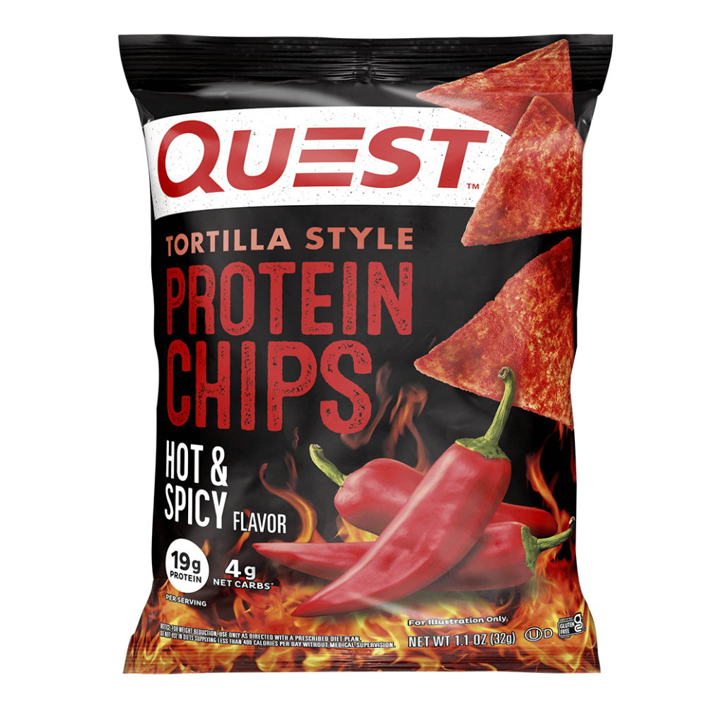 Quest Hot and Spicy Protein Chips - Single 32g Packet UK