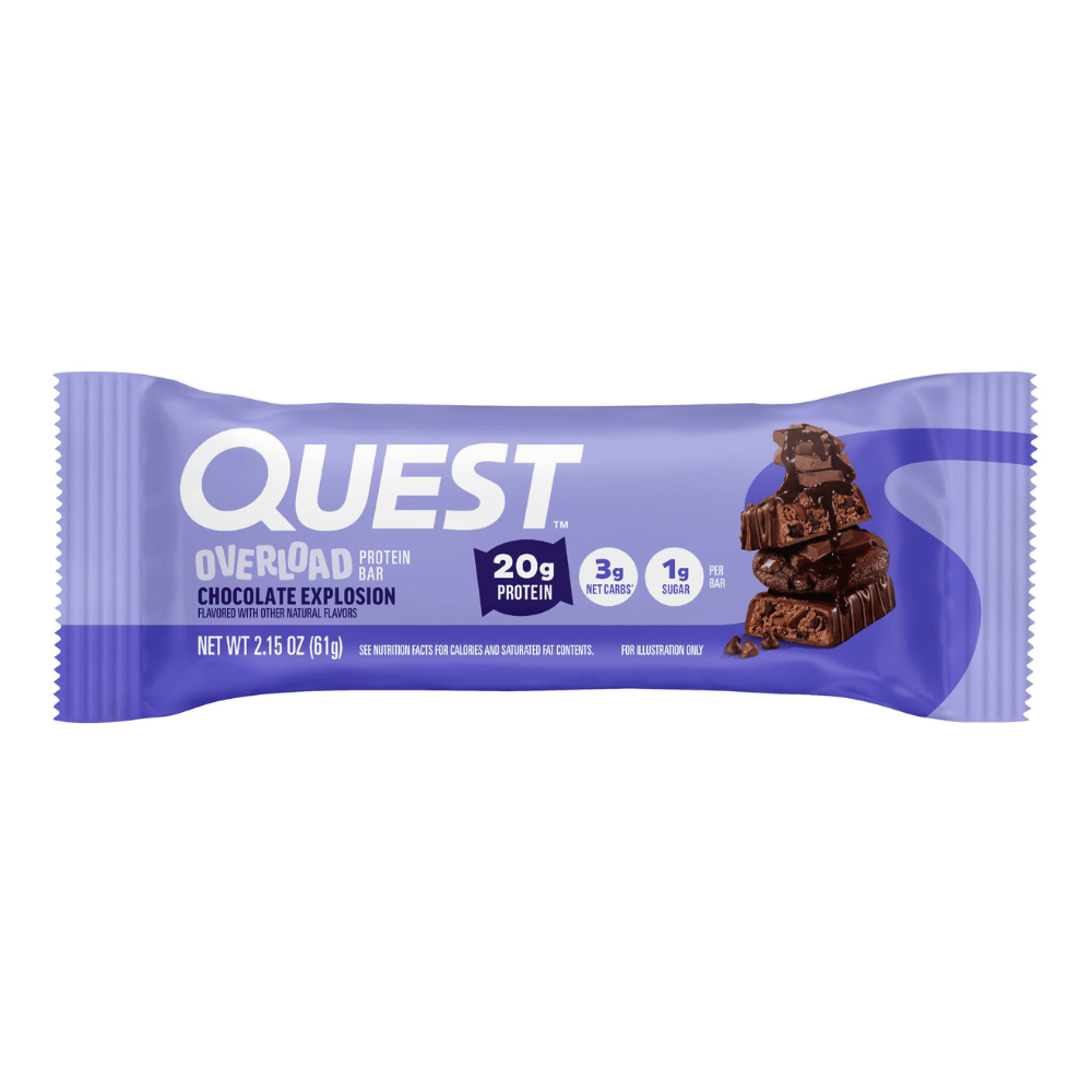 Quest Overload Chocolate Explosion Protein Bars - Single 61g