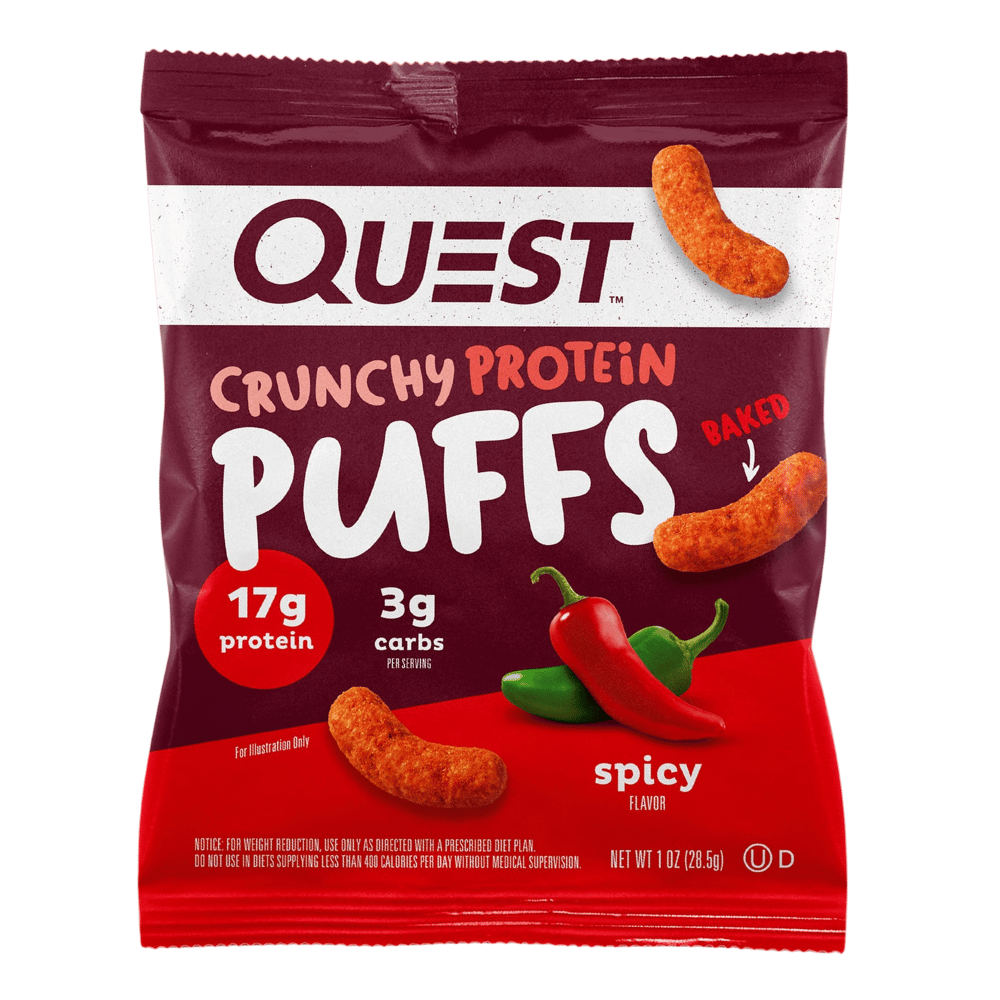 Quest Spicy Protein Puffs Crisps - Single 28.5g Packet