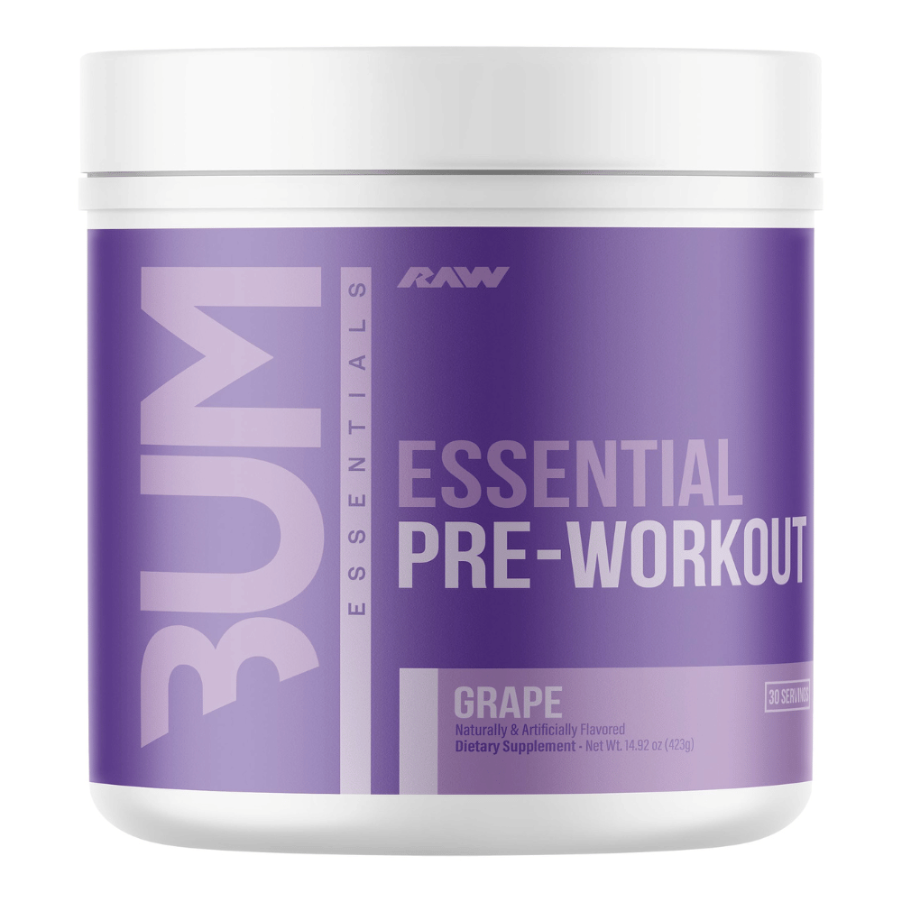 RAW Essentials (CBUM Collaboration) Grape Flavoured Pre-Workout - 30 Servings