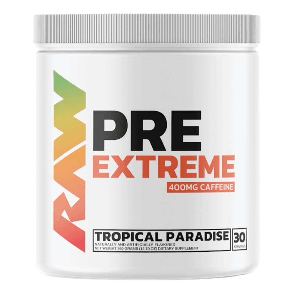 Tropical Paradise RAW Nutrition Extreme Pre-Workout - 30 Serving Tubs