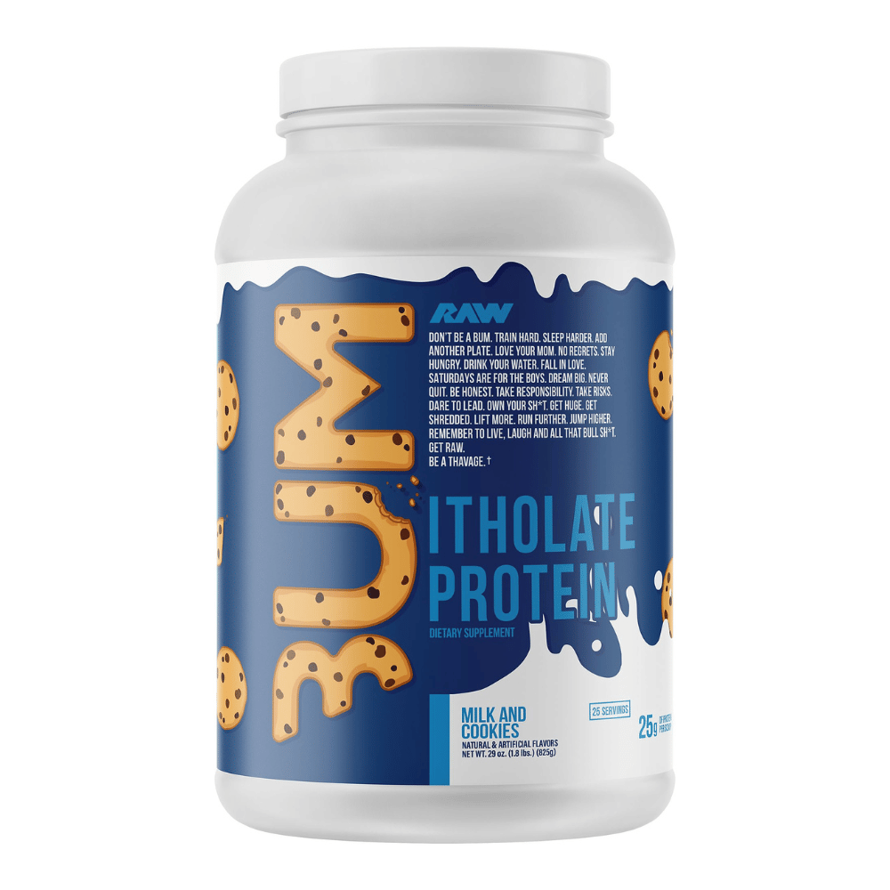 RAW x BUM Itholate Isolate Protein Powder - Milk and Cookies Flavour - 25 Servings