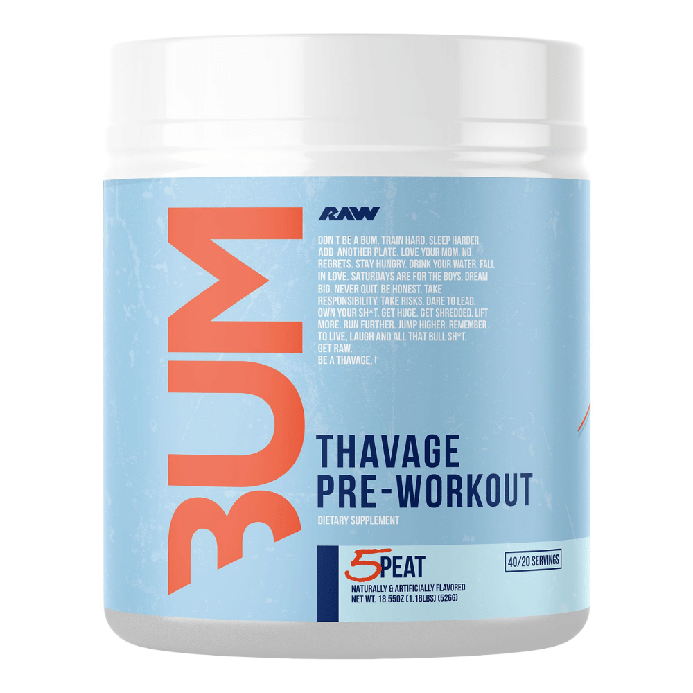 RAW CBUM Thavage 5 Peat Pre-Workout - 40/20 Servings