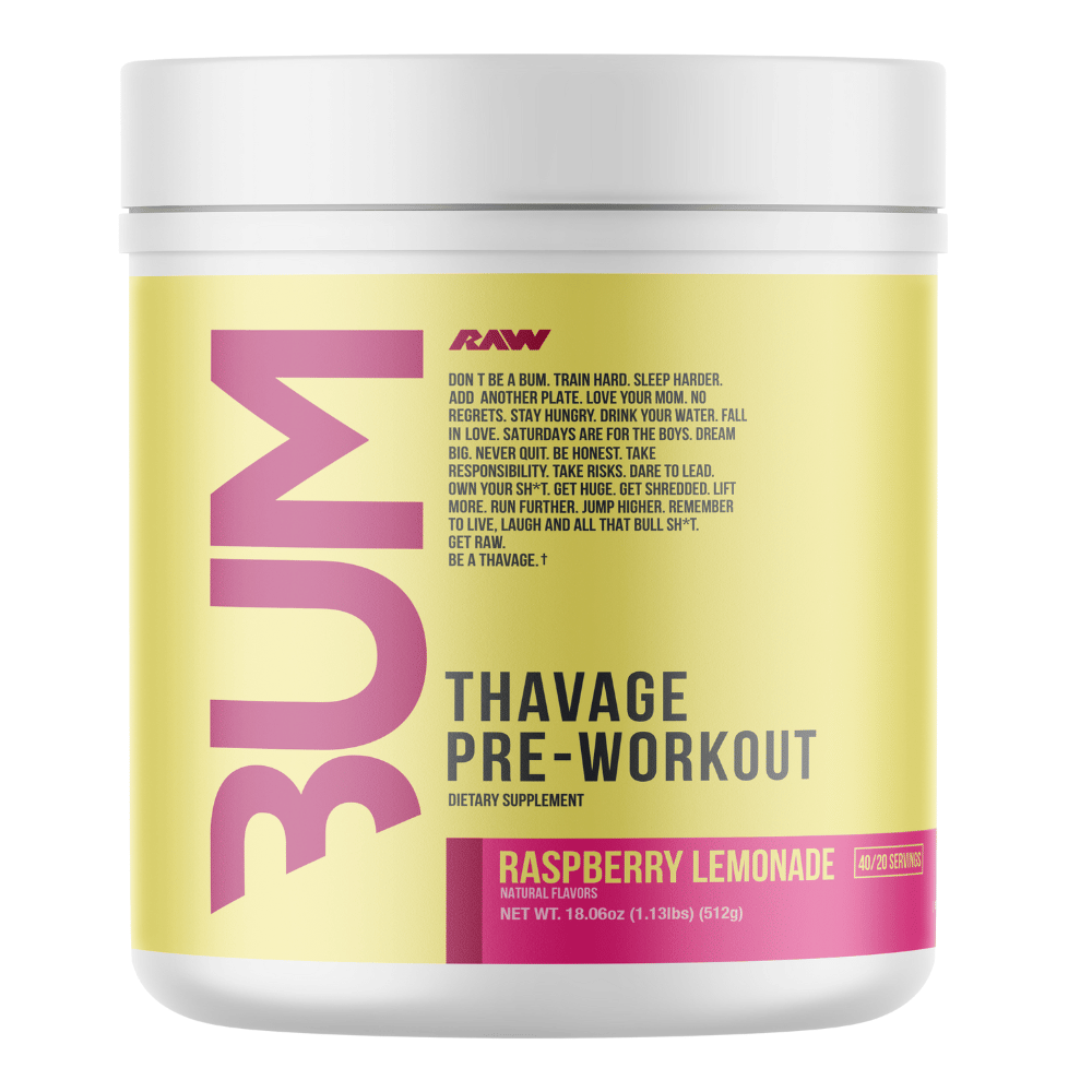 RAW x CBUM Thavage Raspberry Lemonade Pre-Workout