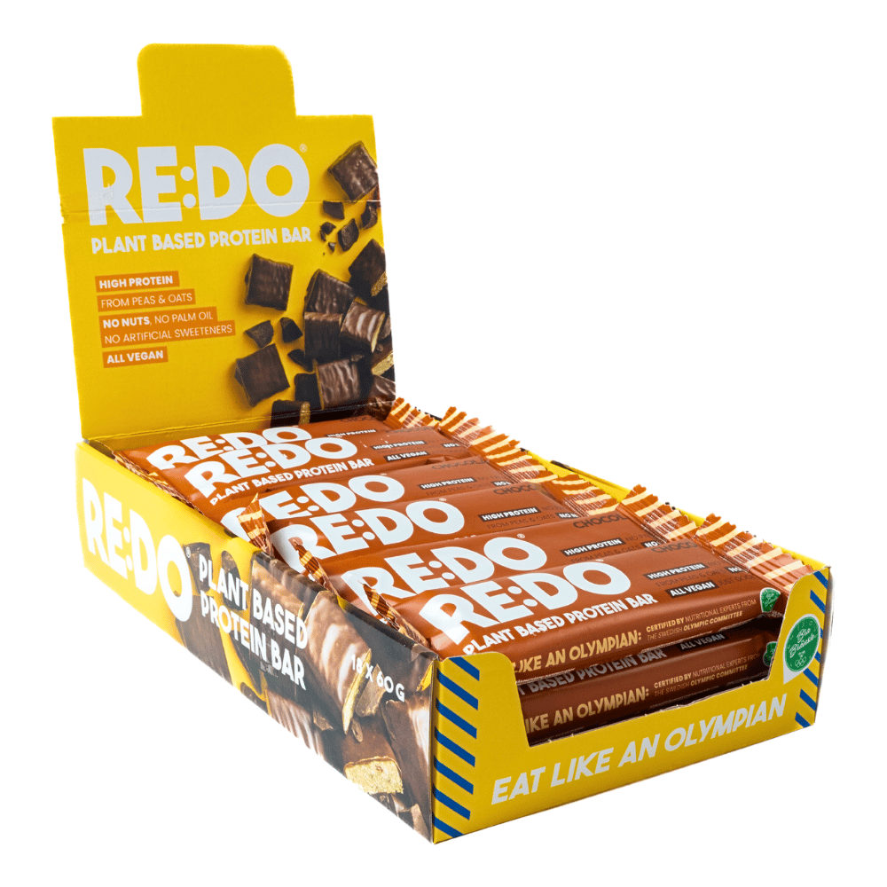 RE:DO RE DO Chocolate Vegan Protein Bars - 18 x 60g Boxes