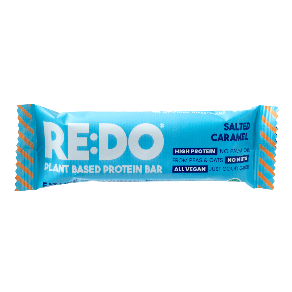 RE:DO Salted Caramel Vegan Plant Protein Bar - Single 60g Packet