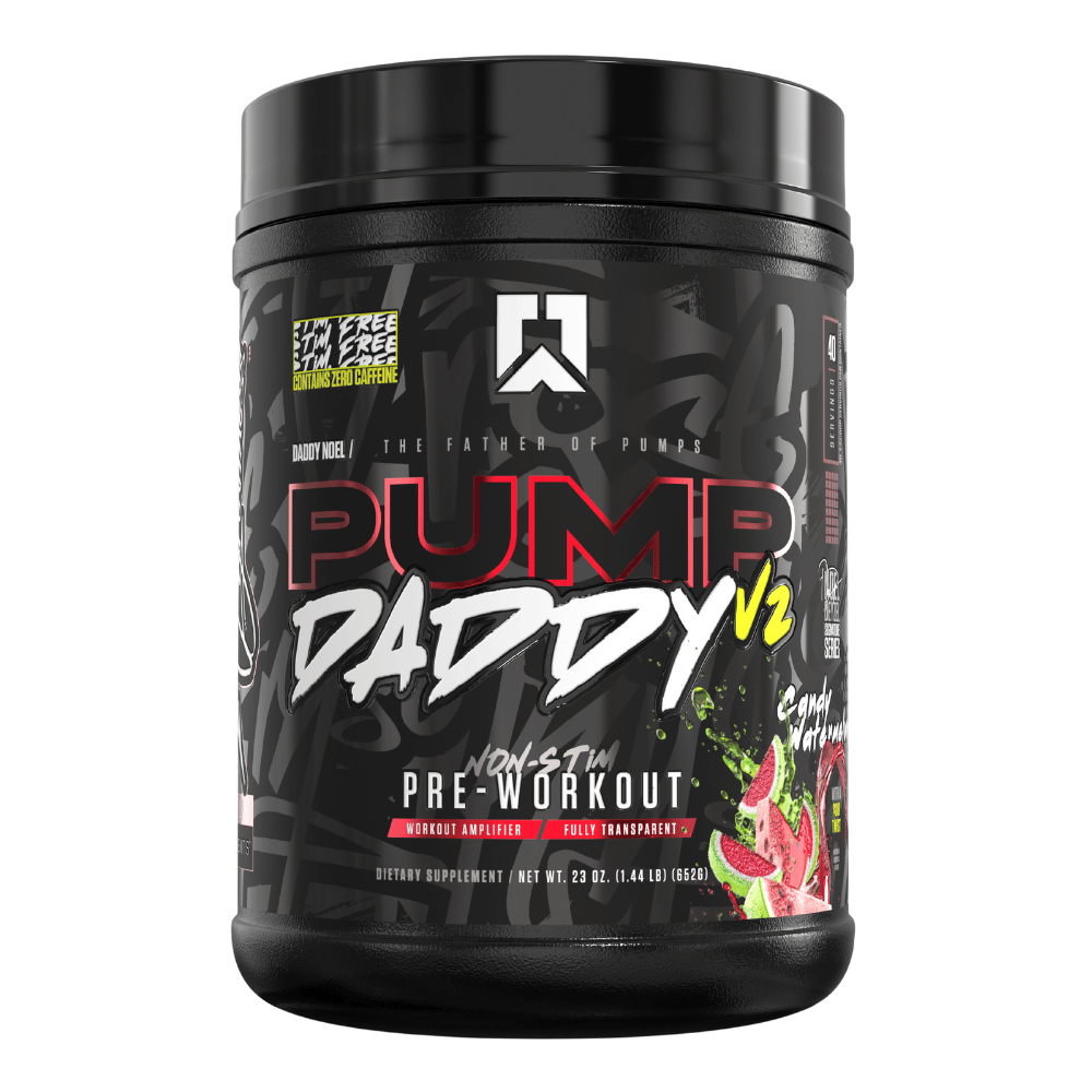 RYSE Pump Daddy V2 Candy Watermelon - Non-Stim Pre-Wrokout - 40 Serving Tubs