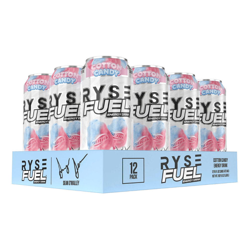 RYSE Fuel Cotton Candy by Sean O'Malley - 12 Pack UK - Protein Package