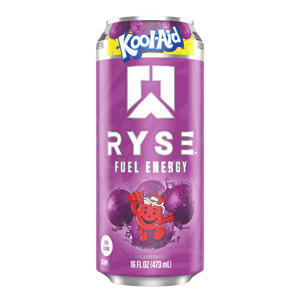 RYSE Kool-Aid Grape Flavoured Energy Drinks - RYSE FUEL - 473ml Cans