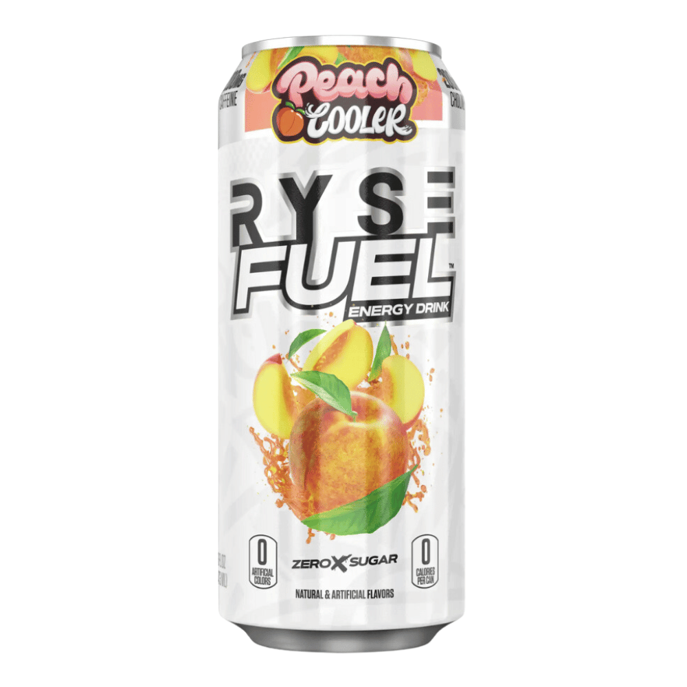 RYSE Peach Cooler RYSE Fuel Energy Drinks - 473ml Cans