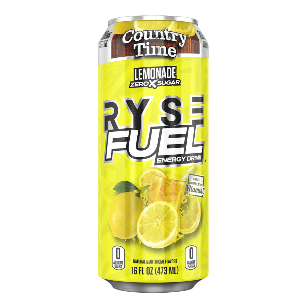 RYSE Fuel - Country Time Lemonade - RYSE Fuel Energy Drinks 473ml Cans