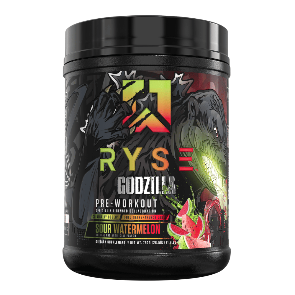 RYSE Godzilla Sour Watermelon Pre-Workout Supplement (40 Servings)