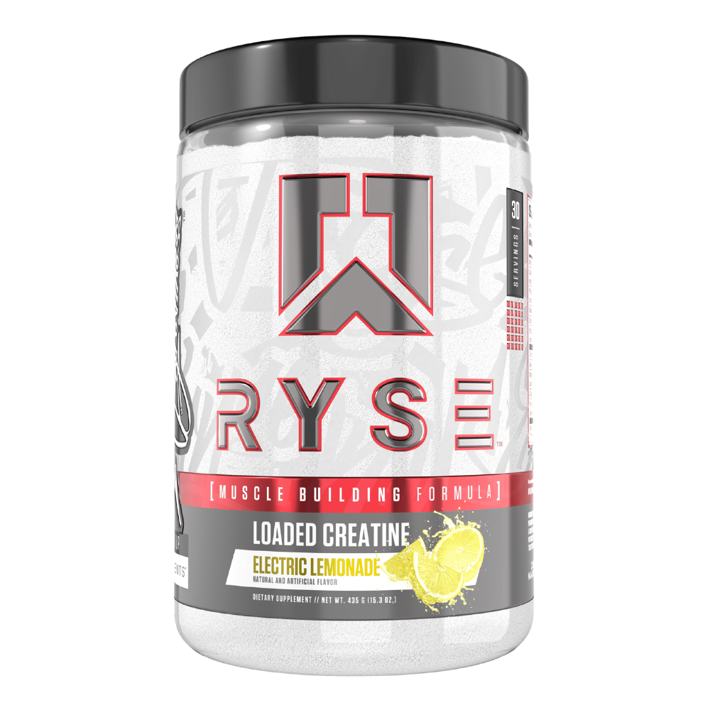 RYSE Loaded Creatine - Electric Lemonade Flavour - 30 Serving Tubs 