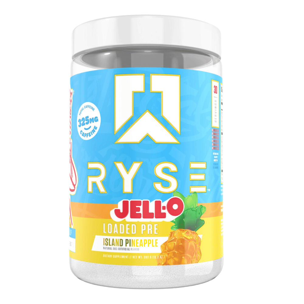 RYSE Island Pineapple JELL-O Loaded Pre Workout - 30 Serving Tubs