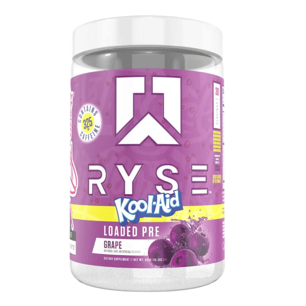 RYSE Loaded Kool-Aid Grape Pre-Workout - 30 Serving Tubs