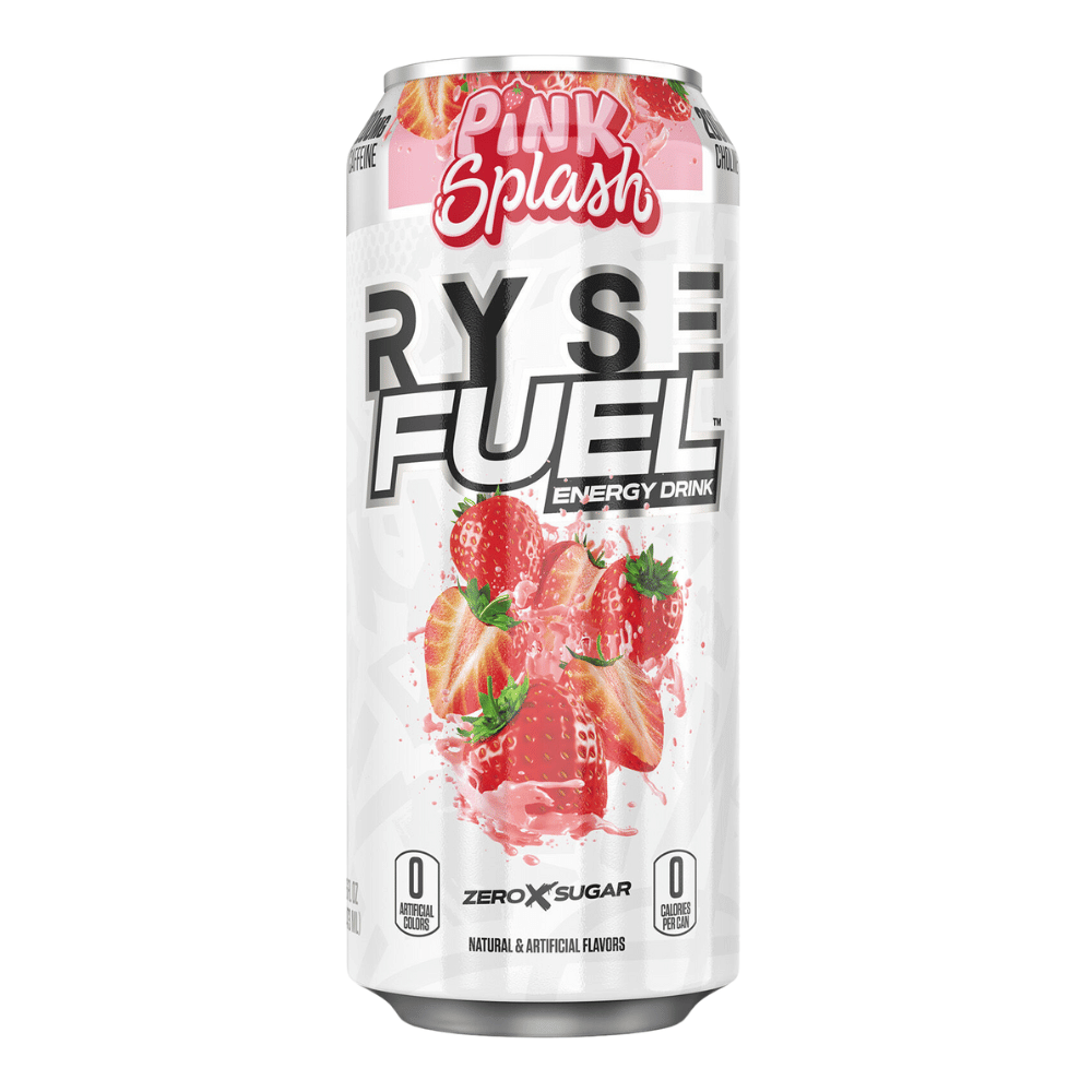 RYSE Pink Splash Zero Calorie Energy Drinks - 473ml Cans