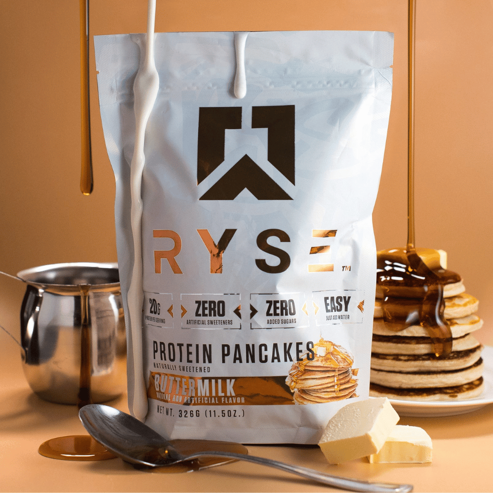 RYSE Buttermilk Pancake Mix In Use In The Kitchen