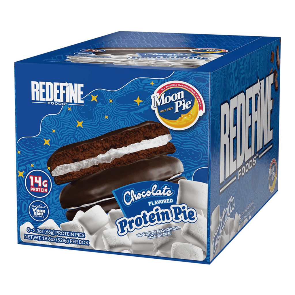 MoonPie Redefine Foods Chocolate Coated Protein Oatmeal Pie - 8 Pack UK