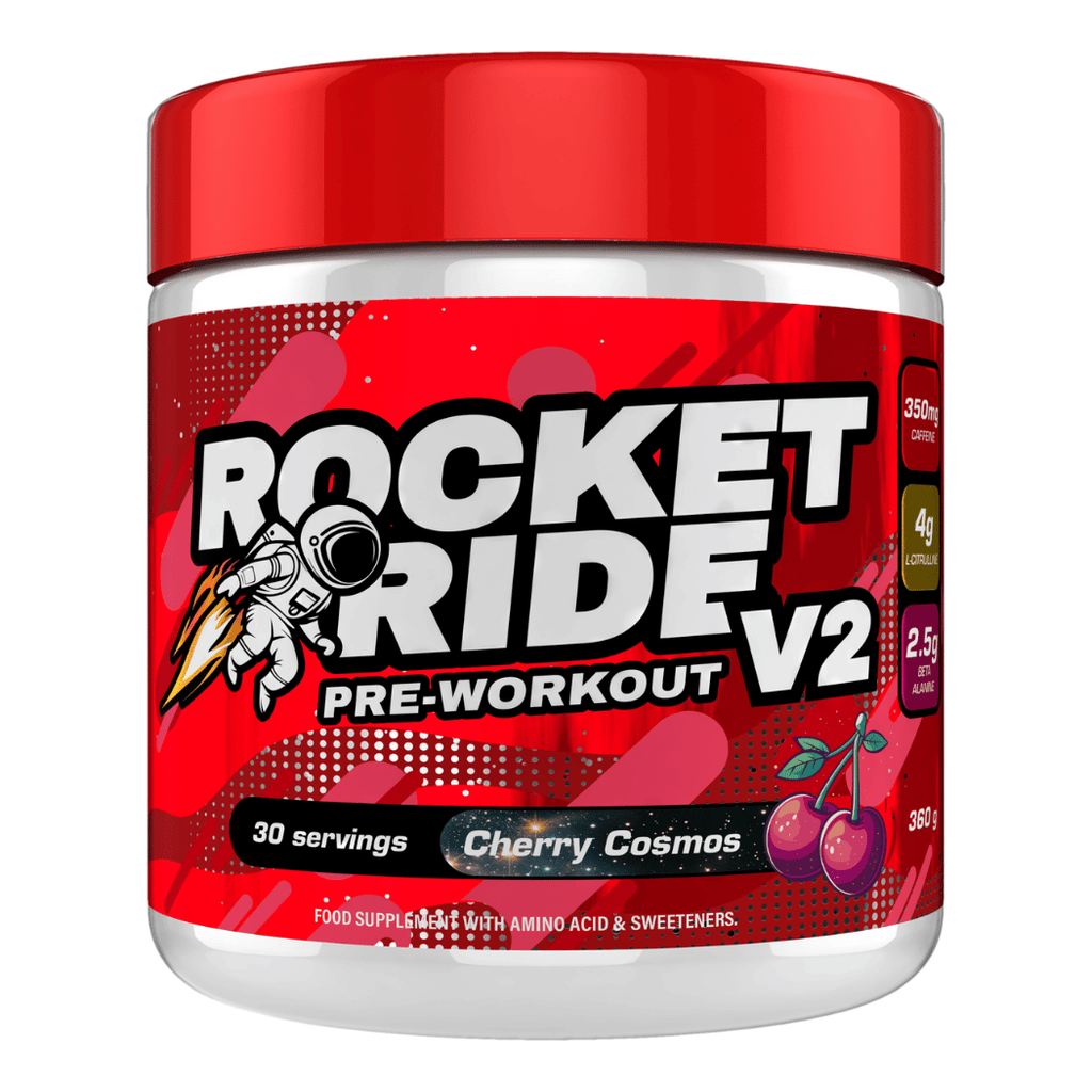 Rocket Ride Pre Workout - 360g Tubs (30 Servings) V2 - Cherry Cosmos Flavour