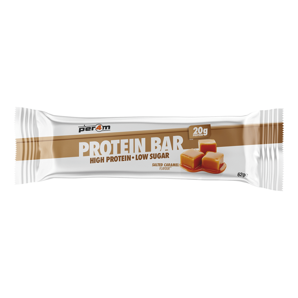 PER4M Salted Caramel Flavoured High Protein Bars - Single 62g Bars