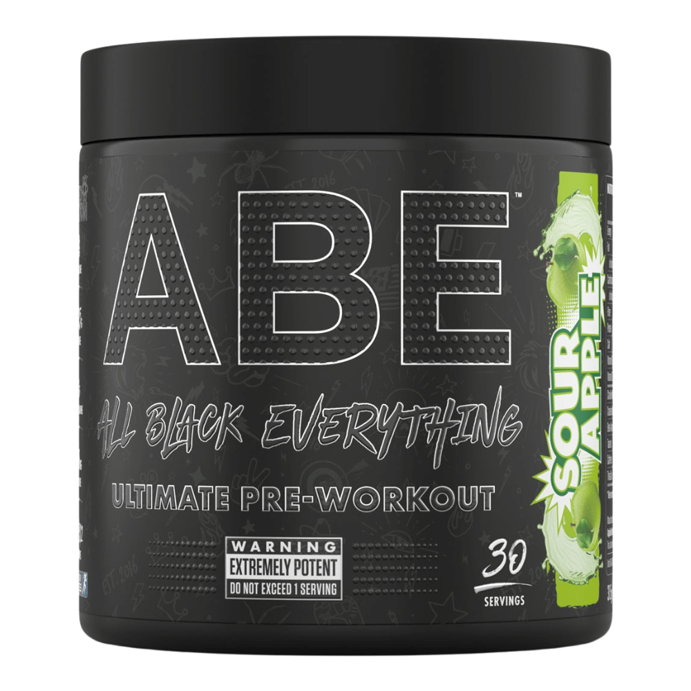 Sour Apple ABE (All Black Everything) Pre-Workout Tubs - High Dosage Pre-Workout - 30 Servings 