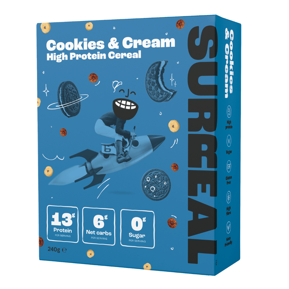 Cookies and Cream Surreal Protein Cereal - 240g Boxes