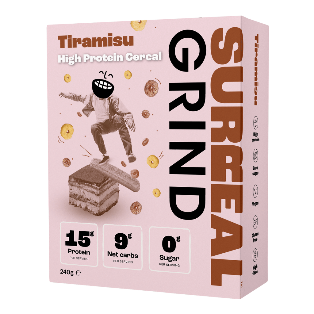 Surreal x Grind Protein Cereal Tiramisu Flavour - 240g Box - Limited Edition