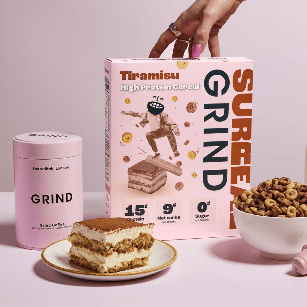 Grind x Surreal Tiramisu Protein Cereal - In the bowl