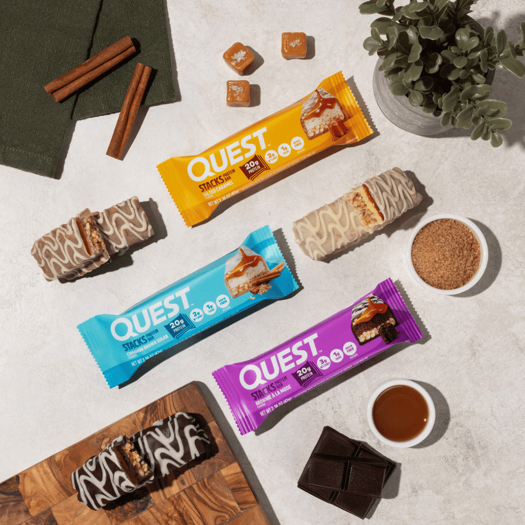 Quest Salted Caramel Stacks Protein Bars 67g | Protein Package ...