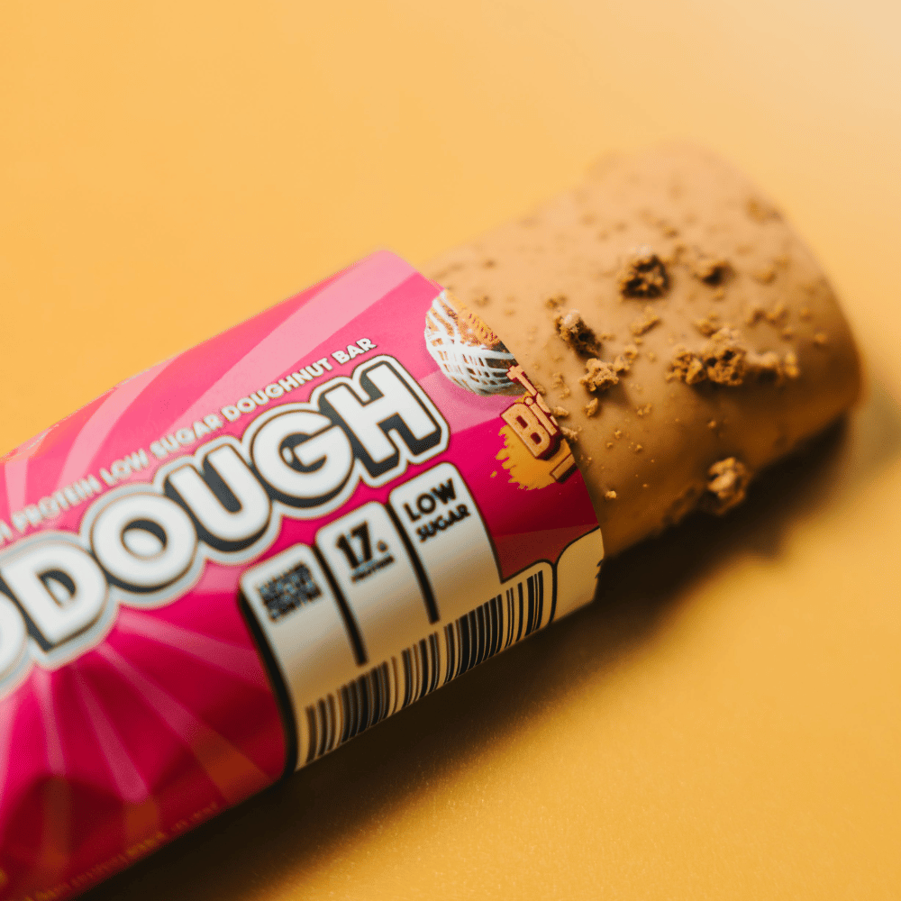 An open packet of CNP's The Biscuit One Doughnut Bar